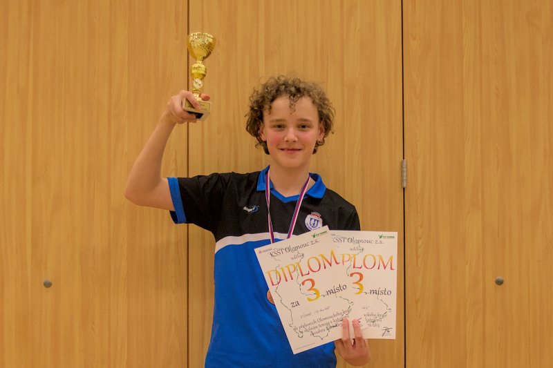Stolní tenis - Krajské přebory U13 - Mikuláš Vícha má z dvouhry a mixu 2 bronzy!