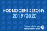 Hodnocení sezony 2019/2020